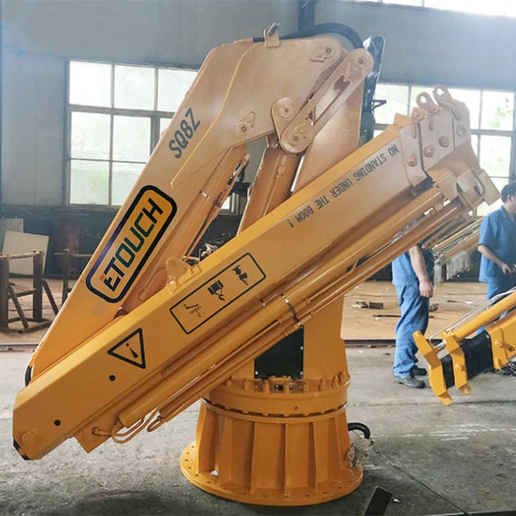 Hot Sale Made in China Factory Max Lifting Capacity 5ton Hydraulic Marine Crane