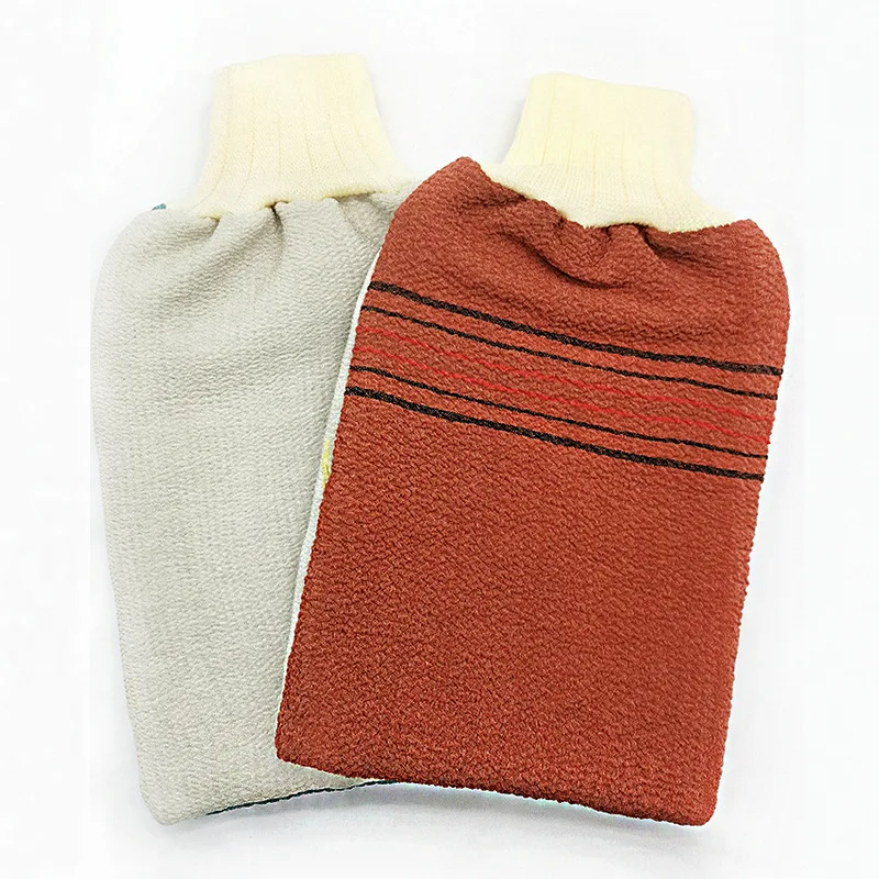 JJY-0473  exfoliating bathing sponge gloves moroccan gloves bath for shower