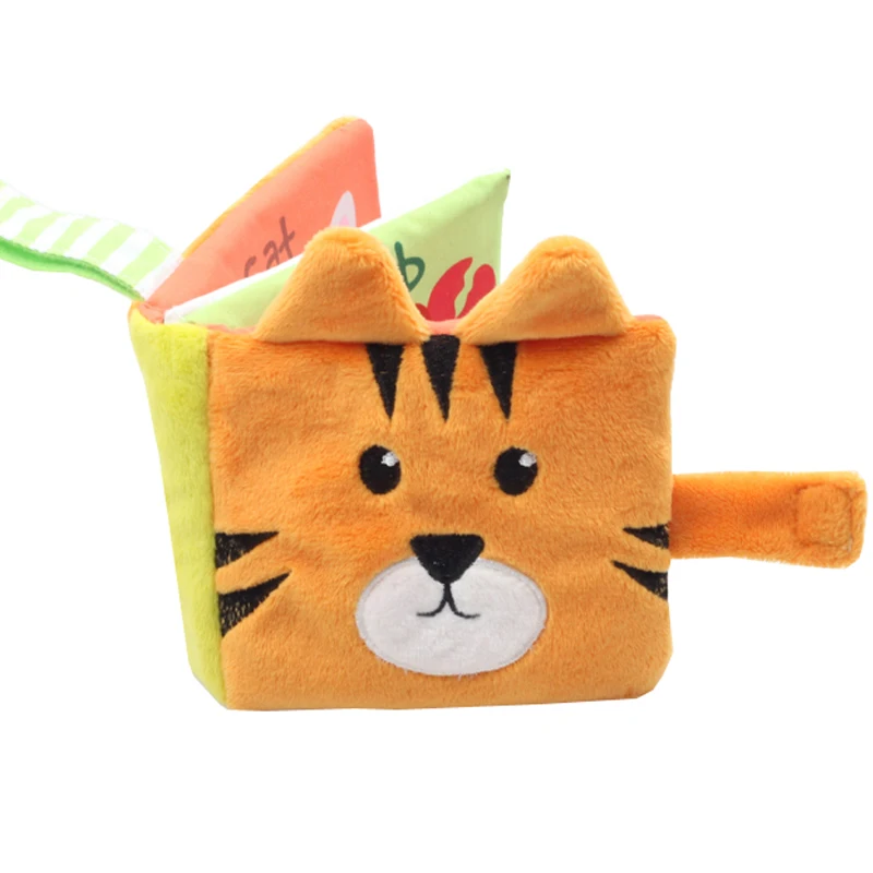 best gifts newborn Early educational fabric toys washable children toddler soft baby cloth book with crinkle paper
