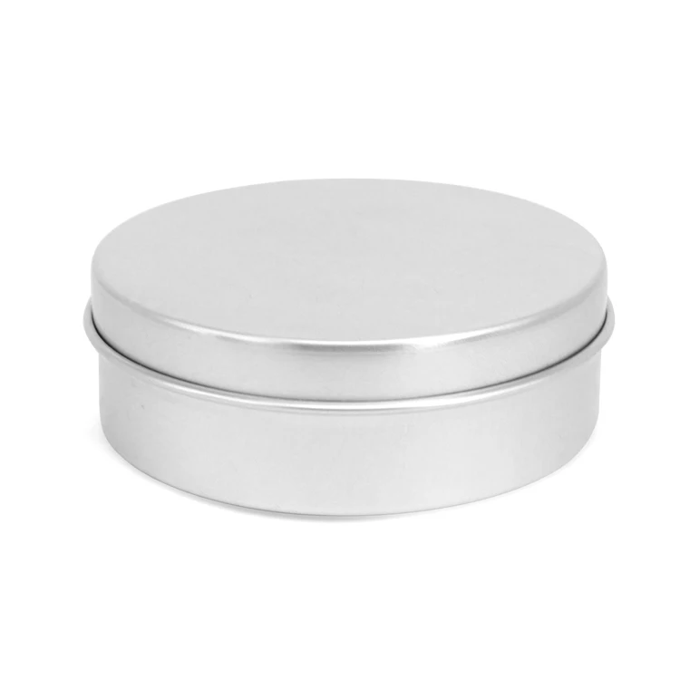 Small round tea tins with lids