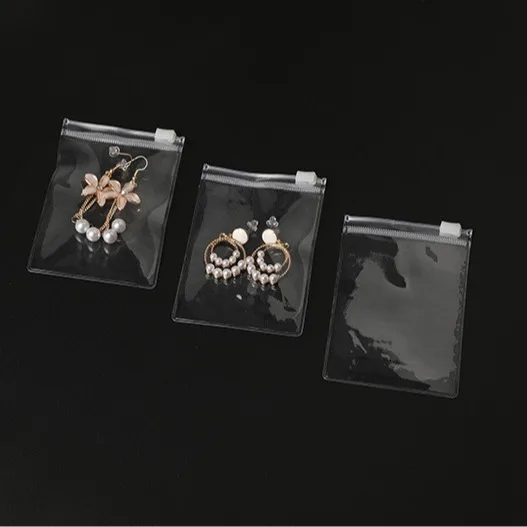 Custom Logo Printing PVC Plastic Transparent Swimwear Clothing Zipper Packaging Pouch Bag