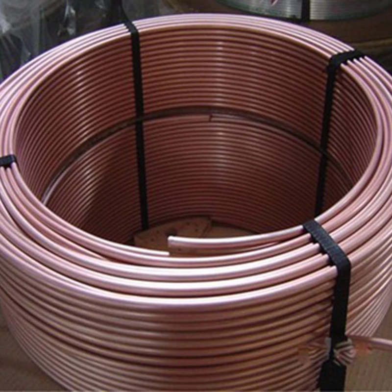 ASTM B280 Seamless Pure Copper Pipe Coil In Roll Brass Tube C12200/C11000  Copper Coils Copper Pipe