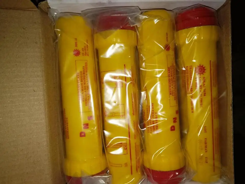 Portable SOS 90s red signal flare pull ring color smoke flare fireworks