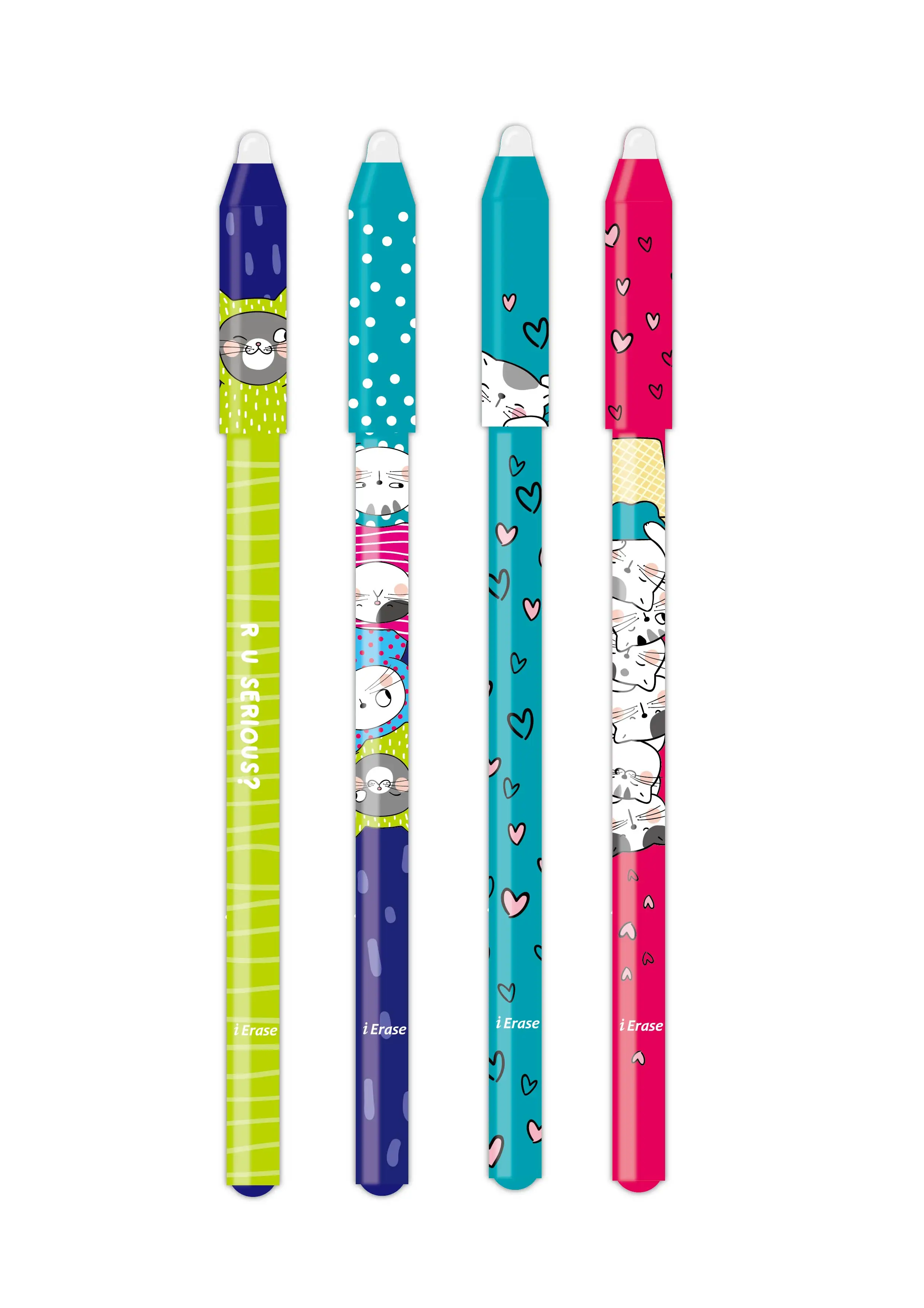 M&G Erasable Gel Pen Crystal Blue 0.5mm with Eraser Needle Point