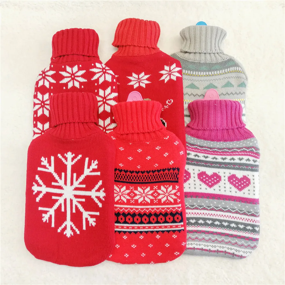 hot water bag winter home christmas set soft fluff Hot Water Bottles with Cover hand warmer wholesale custom with cover