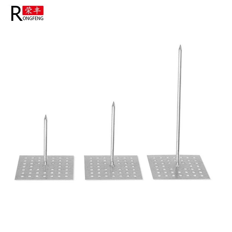Well Being Perforated Base Plate Insulation Nail Pin Other Heat Insulation Materials Galvanized Iron, Stainless Steel RF-ISP1020