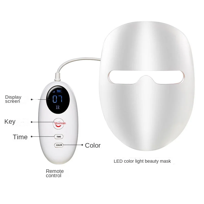 A370  Led Facial Beauty Mask Machine with 7 color LightSkin Care Facial Beauty Led Beauty Mask
