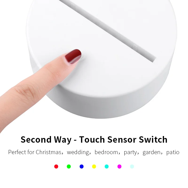 Wholesale Factory 3D Night Light Base Led Lamp Base With Acrylic