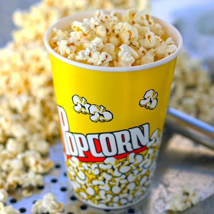 Custom printed big medium mini colorful paper snack container popcorn chicken paper package box