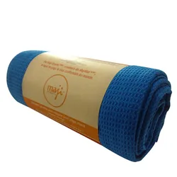 Customized design plain color waffle yoga towel non slip microfiber towel