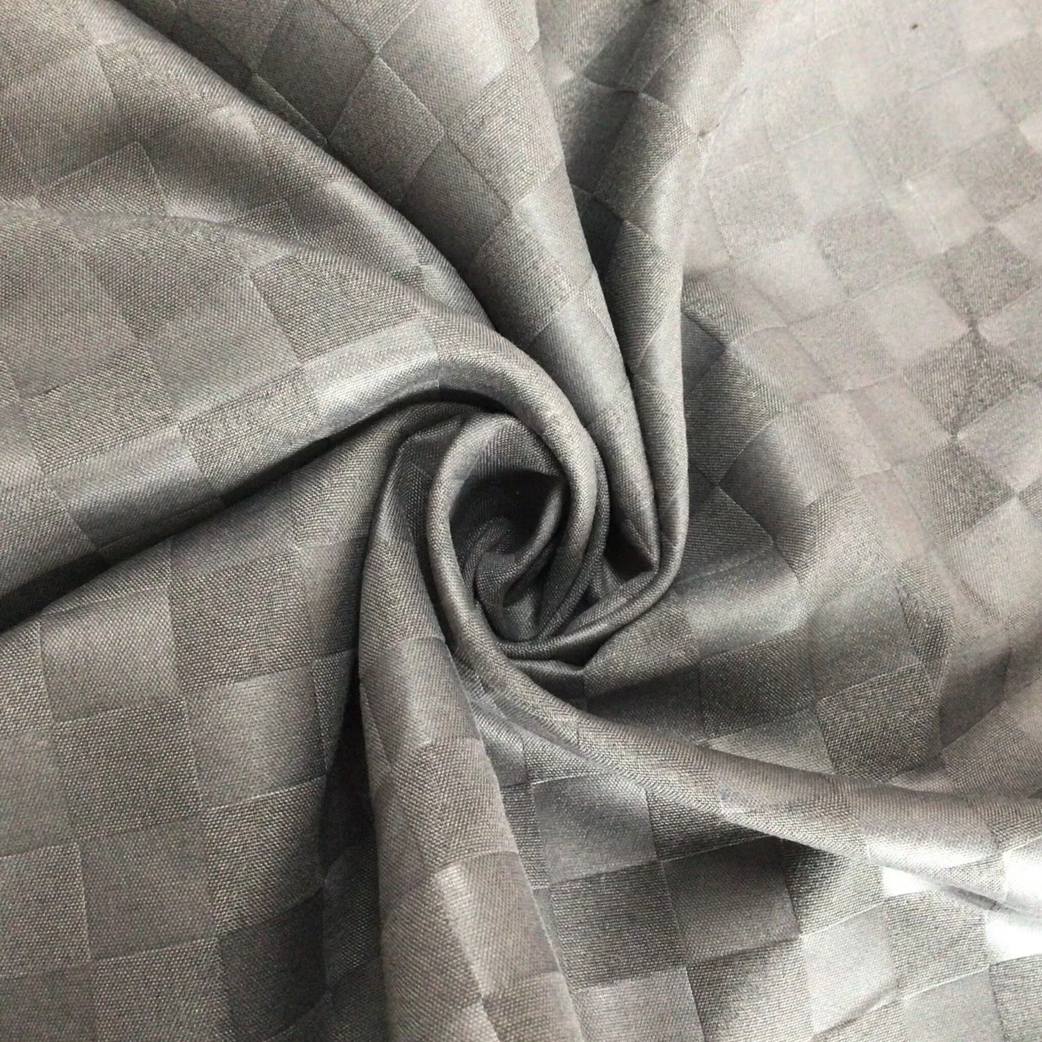 Home textiles microfiber bedsheet fabric 100% polyester plaid embossed fabric for bedding set and pillow case