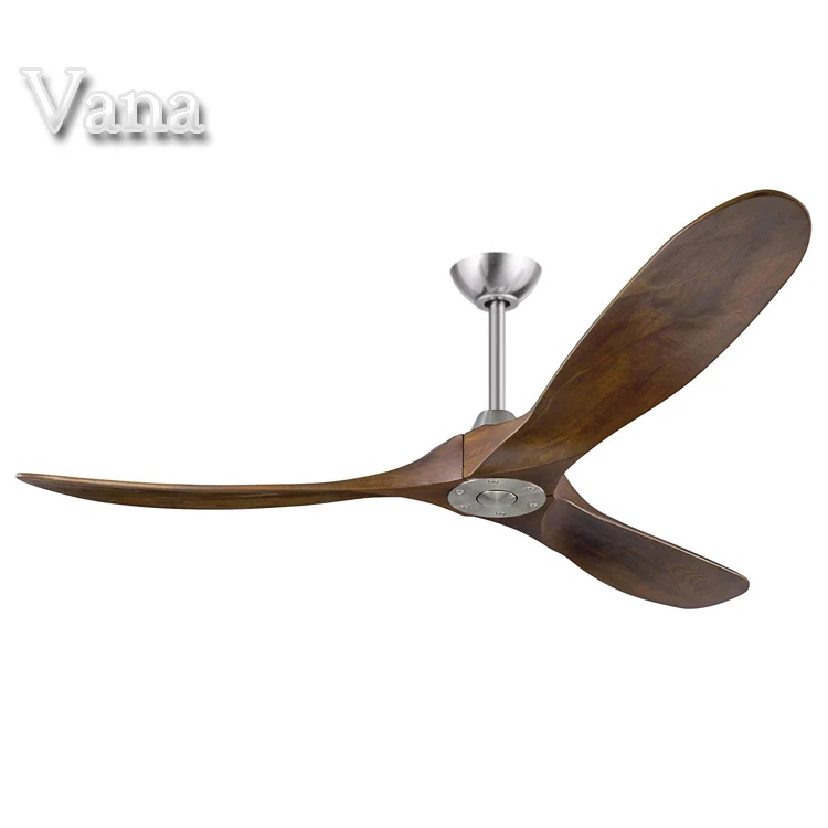 China Ceiling Fan Cheap Shipping 60 inch Modern Luxury Indoor Vintage Wood Blade Ceiling Fans Without Lights 2020