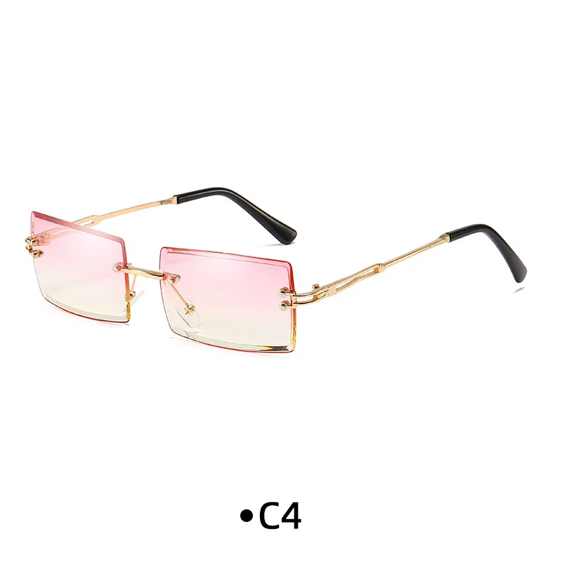 New Model Free Cut Edge Square Sunglasses 2022 Luxury For Mens Fashion Pc Glasses