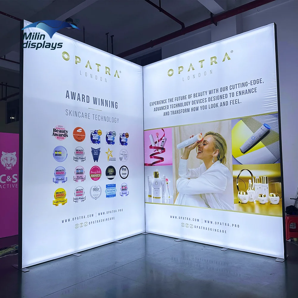Пользовательские портативные 360 фотобудка новейший дизайн светодиодные фонари выставочные Рекламные световые коробки