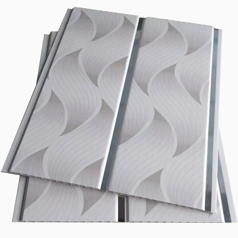 Factory Low Price Panel Pvc Ceiling Plastic Suspended Ceiling Tiles Pvc Panel White Color Pvc Ceiling Panel with Middle Line