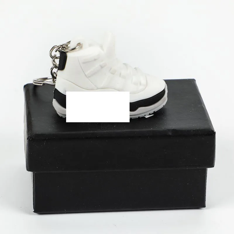Оптовый мягкий ПВХ обувной 3D резиновый брелок мини кроссовки Jordania с мини-коробкой