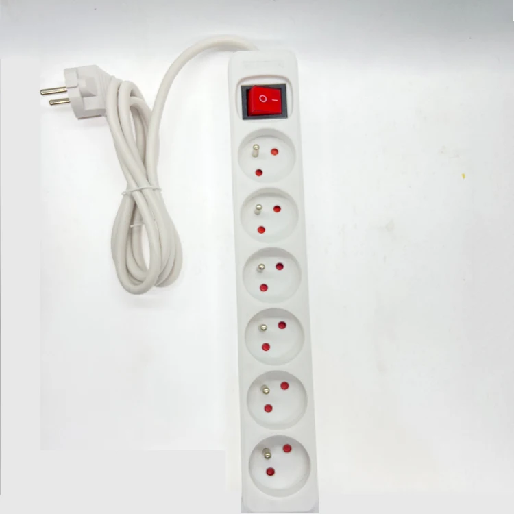 china power extension french plug socket trade 6 socket electric board power strip