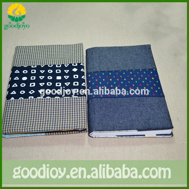 Customized Attractive Colorful Stretchable Fabric Book Cover And Color Canvas Fabric Book Cover