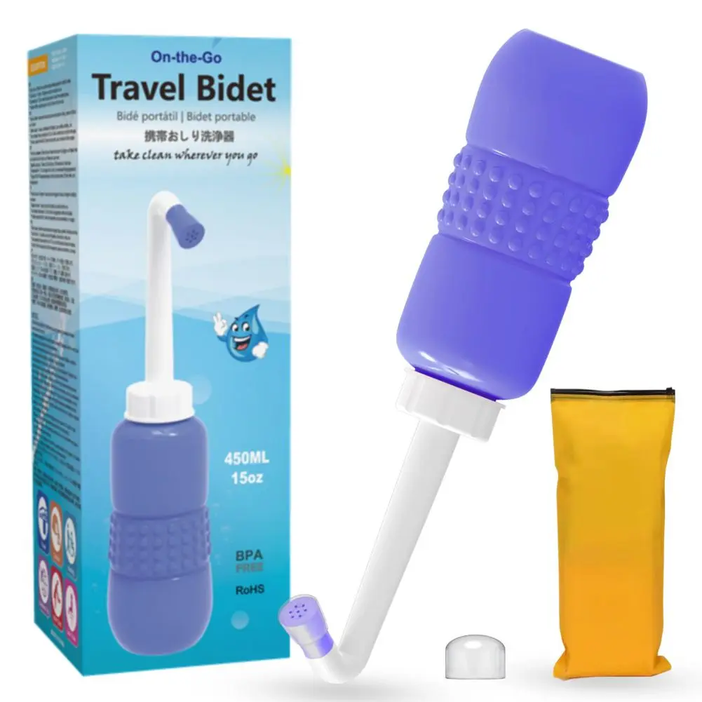 Портативная бутылка для биде путешествий 650 мл портативного