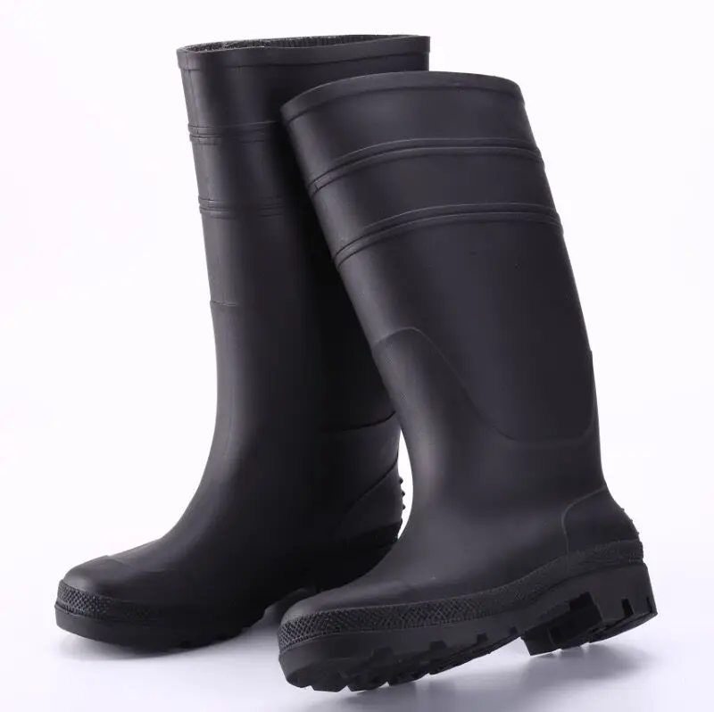 Water Boot 100% PVC Custom Logo Acceptrd,goozu Dark Brown Fashion warm galoshes
