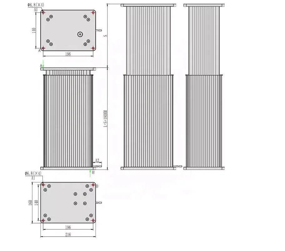 SKYHONE 2023 hot sale lifting table column three-column stable lift 200kg 2000N 12v 24v adjustable desk frame and lifting column
