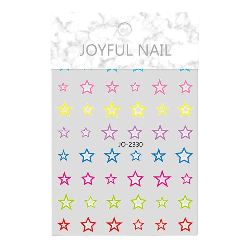 Nail Art Accessories Manicure Stickers  colorful heart Nail Stickers Nail Art Stickers
