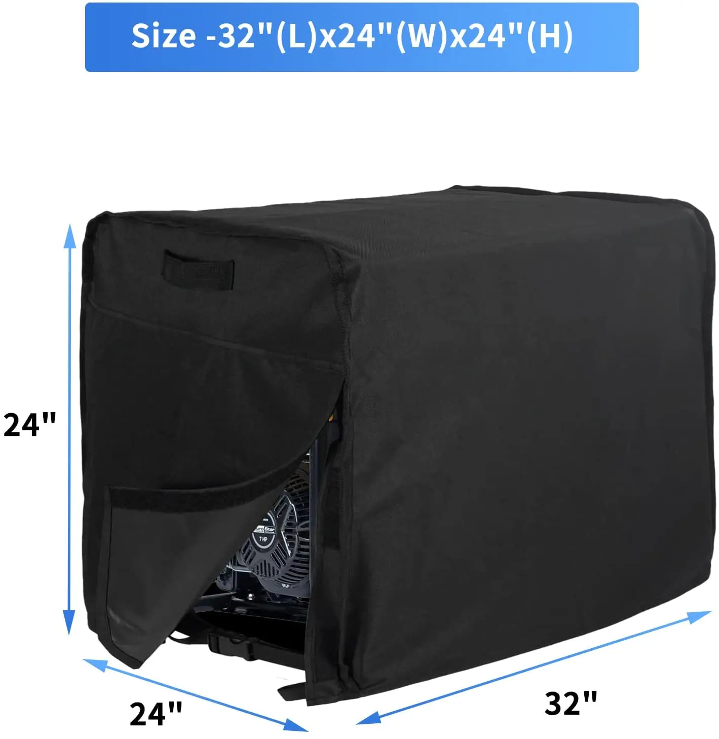 Waterproof Universal Generator Cover 32 x 24 x 24 inch - for Most Generators