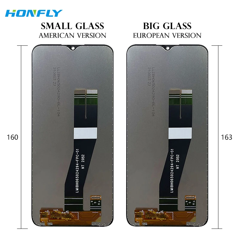 Honfly Wholesale Price For Samsung Galaxy A03S Mobile Phone  lcd display for samsung a03s lcd touch screen display