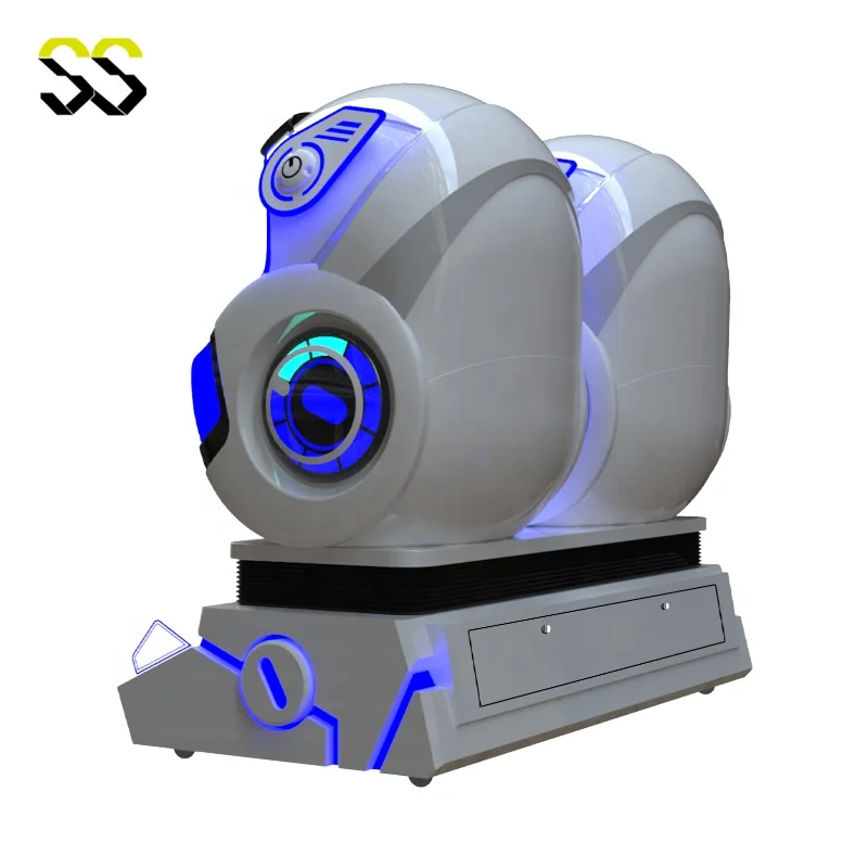 2024 Hot VR  Machine Virtual Reality   double Egg Chair Cinema 2 Seats Capsule VR Pods