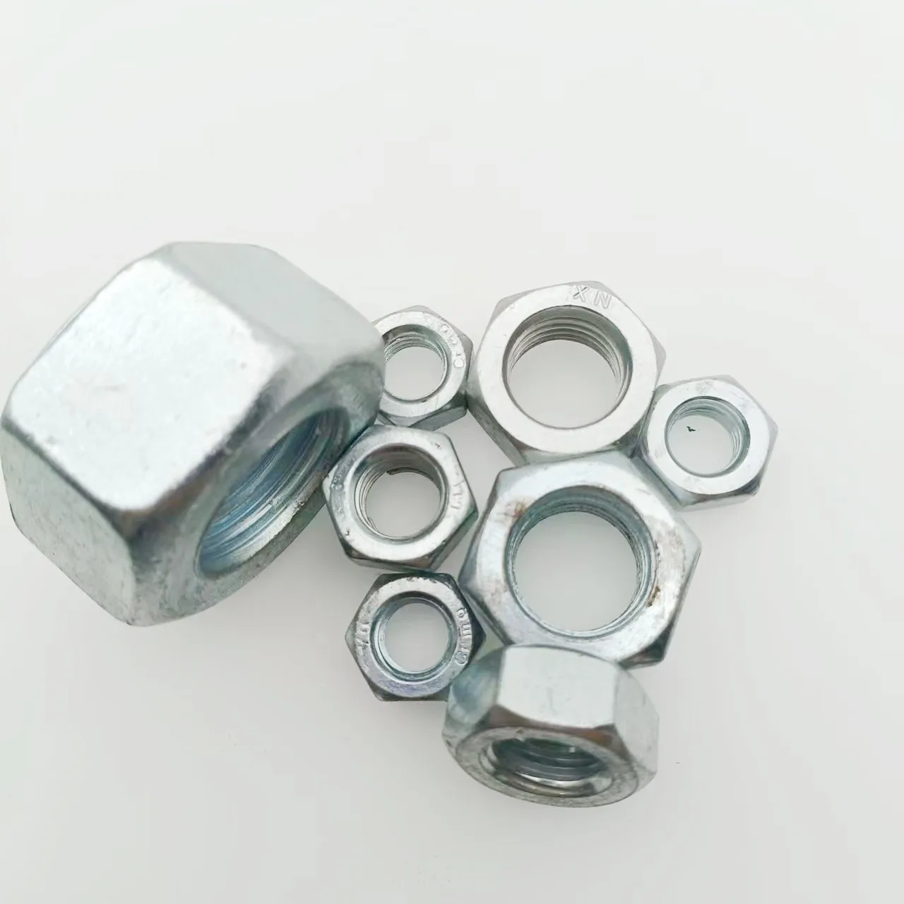 DIN934 Hexagon Nuts Grade 8 12 High Strength High Quality Black Oxide Zinc Hot-galvanized China Factory Hebei Junchuang