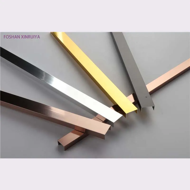 Декоративная линия, металлическая отделка для отеля, U-образная алюминиевая профильная плитка, отделка для стен, отделка для окантовки