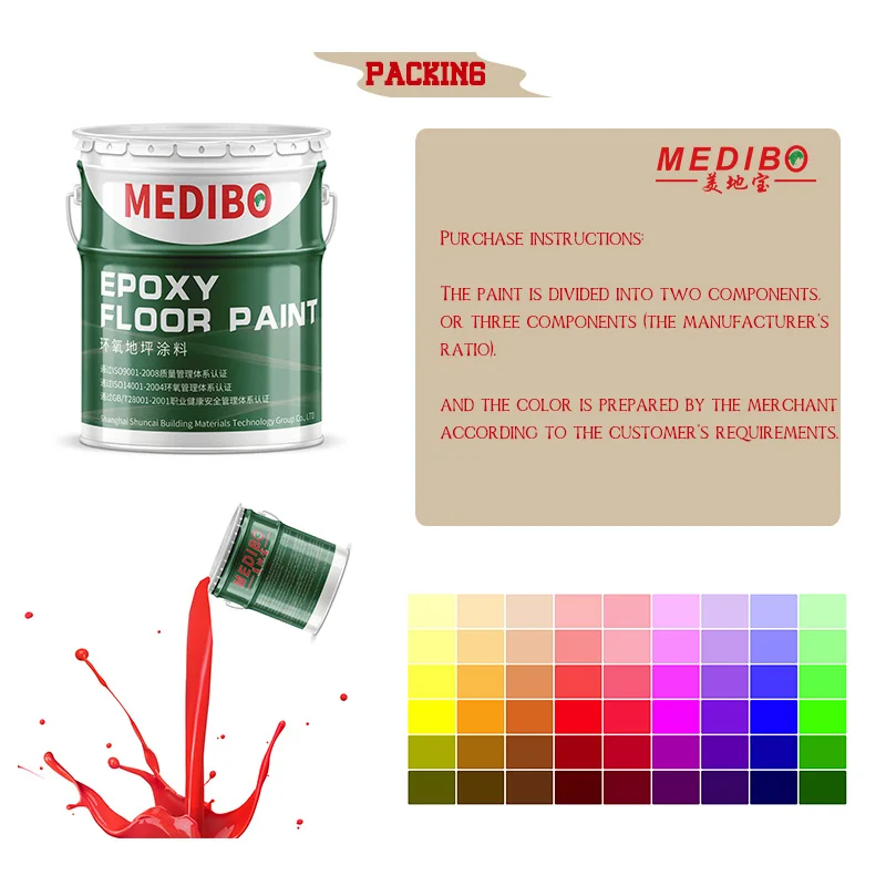 Gray Self Leveling Epoxy Flooring Color Coatings Epoxy Floor Paint For Floors