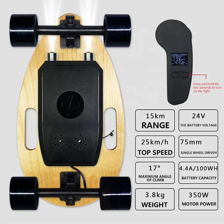 Old School Decorative 19 inch wheel man skateboard Offroad Cheapest Electric Skateboard Longboard
