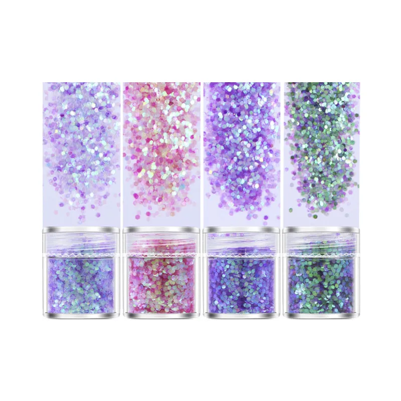 Wholesale Nail  Glitter Sequins Holographic Glitters Shifting Colors Glitter Sets