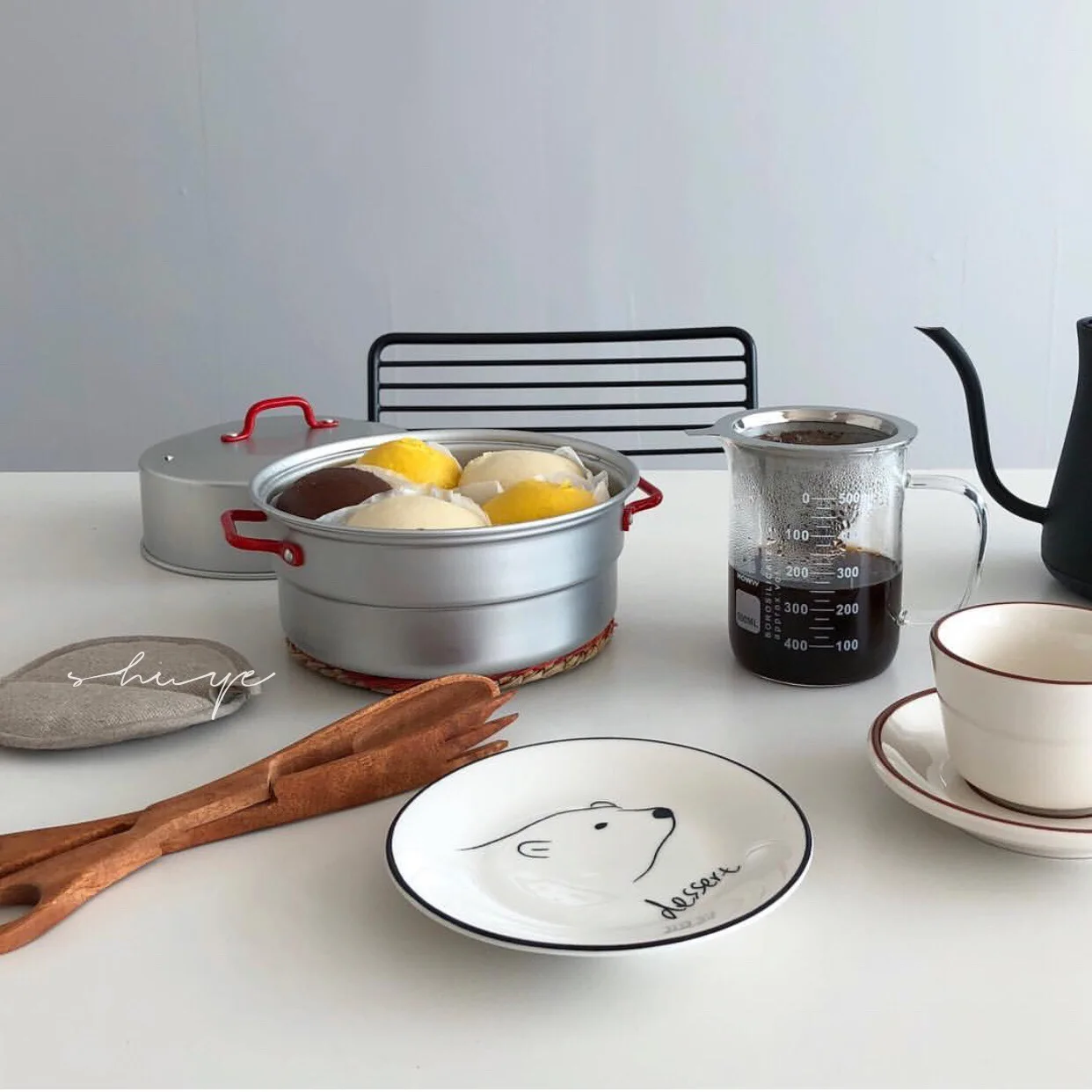 Personalized Multifunction Kitchen cooking Baking Utensil Salad Bread Food Bamboo Wood Server Tongs