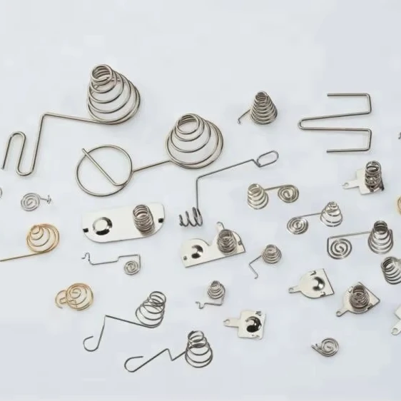 Custom Metal Taper Conical Compression Spring Silver Tone Small Conical Springs