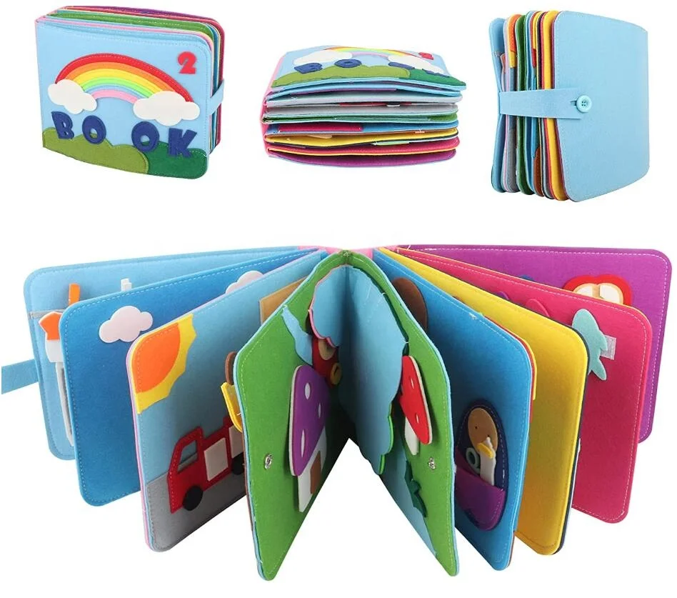 Wholesale Price The Rainbow Activity Book of Busy Boards Educational Kids Games for Basic Life Skills