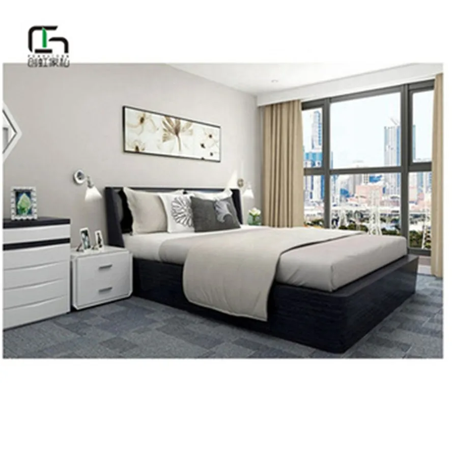 Popular Custom Made Modern High Quality 7 Star Hotel Bedroom Furniture Set Luxury