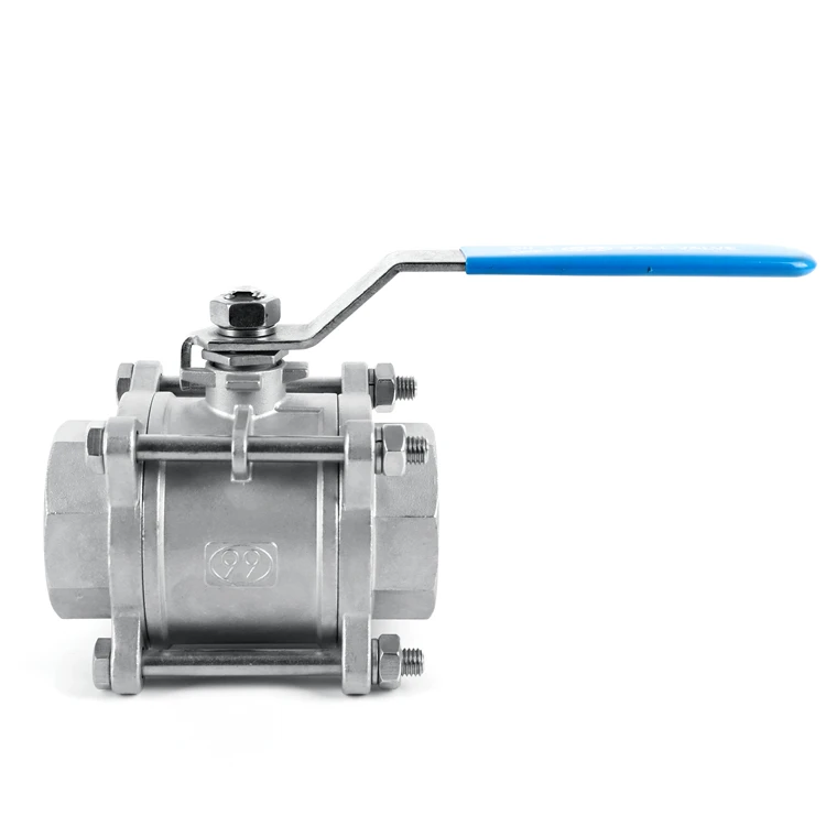 Stainless steel Casting Valve 3PC thread ball valve (Full Bore)1000PSI