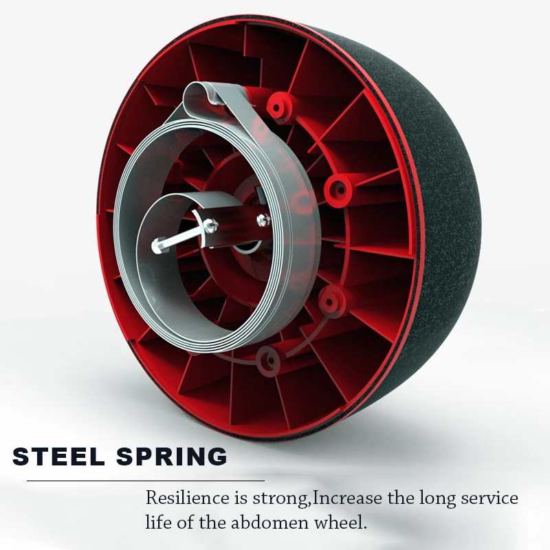 2024 Gym Abdominal Muscle Training Big Wheel Rebound Abdominal Roller with Kneeling Pad