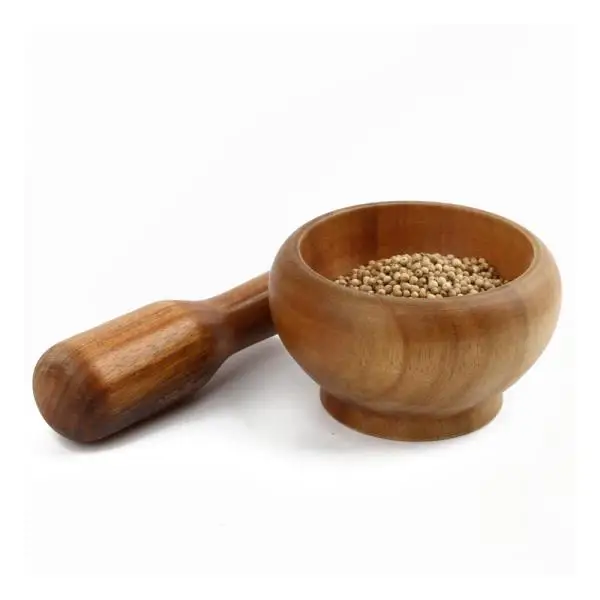 
wooden mini mortar and pestle set 