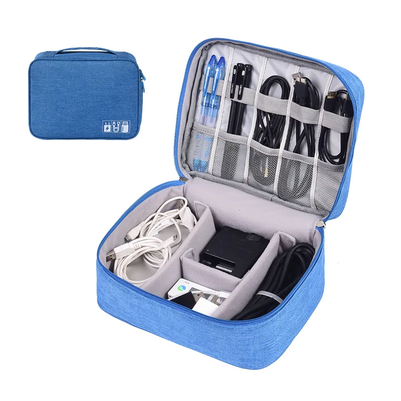 Multifunctional Digital Data Cable Storage Bag Cord Protector Cable Organizer Bags