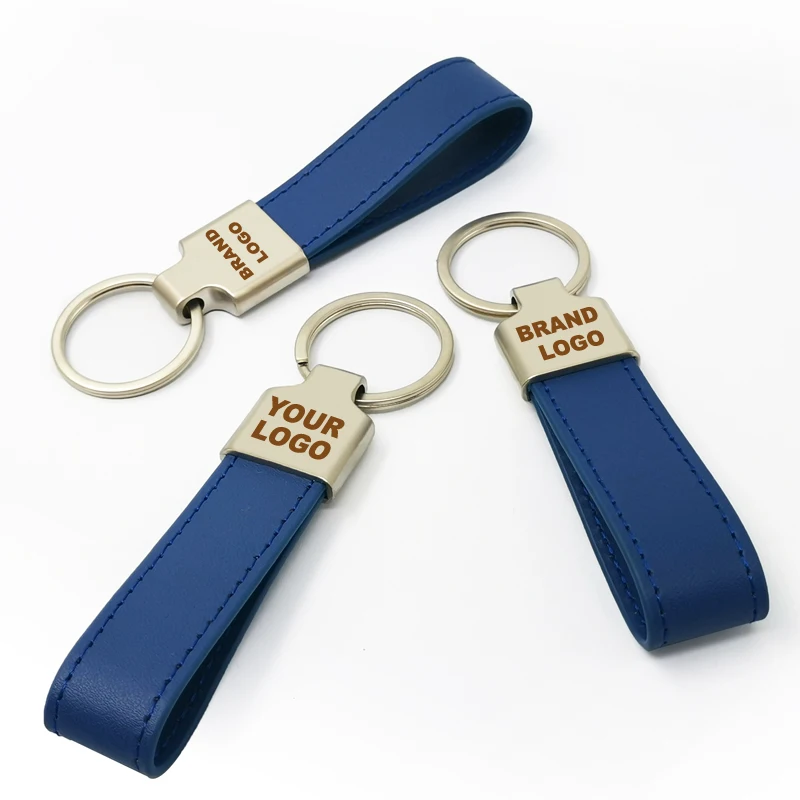 
Zhongshan Oneway Factory Fashion Genuine Leather Keychain, Car key Holder With Logo 