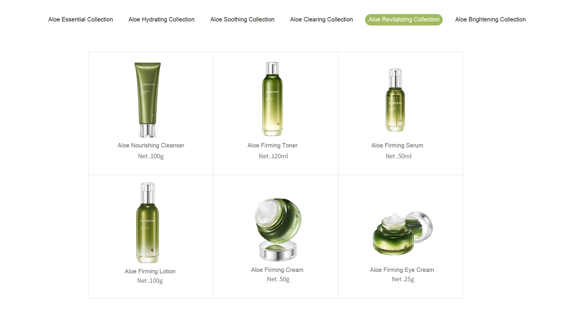 ALOE DERMA Organic skin care set snow whitening Face cream toner lotion essence cream cleanser Skin aloe vera set cosmetics