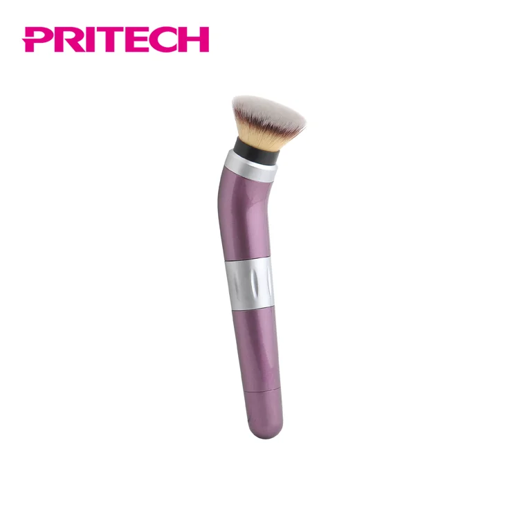 PRITECH Вращающаяся головка щетки электрического кистей для макияжа с ручкой в форме эргономичной