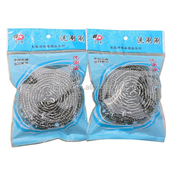 Manufacturer high quality kitchen cleaning stainless steel scourer sponge cleaning ball