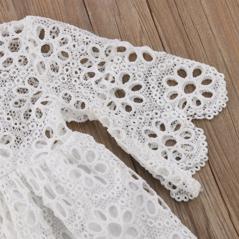 Лидер продаж 2021 одежда для дочери модное ажурное платье с