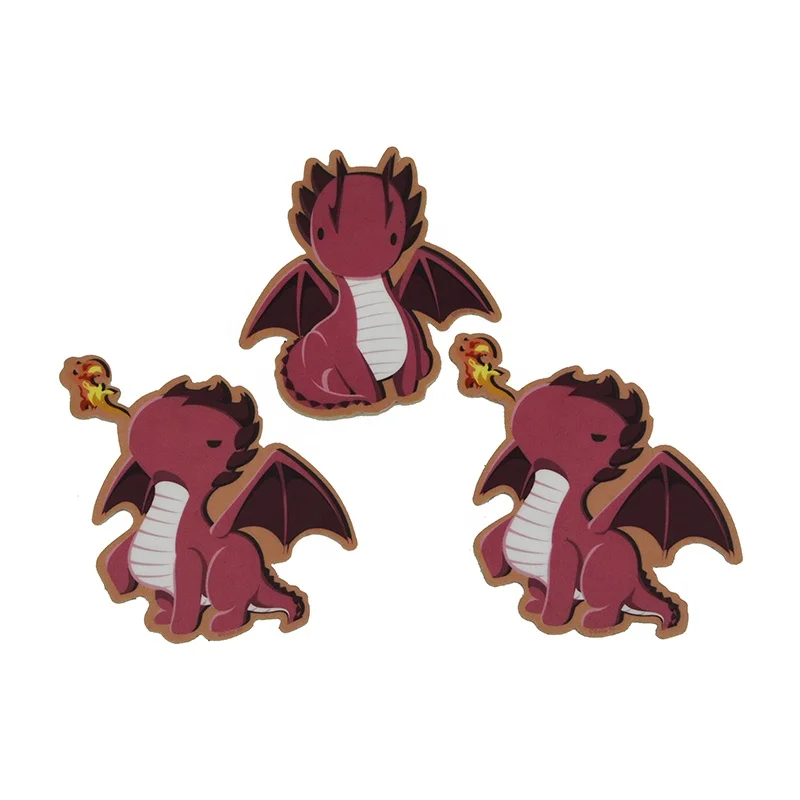 Пользовательские милые китайские Аниме Черный Красный Дракон автомобиль бампер наклейки для автомобилей велосипеды