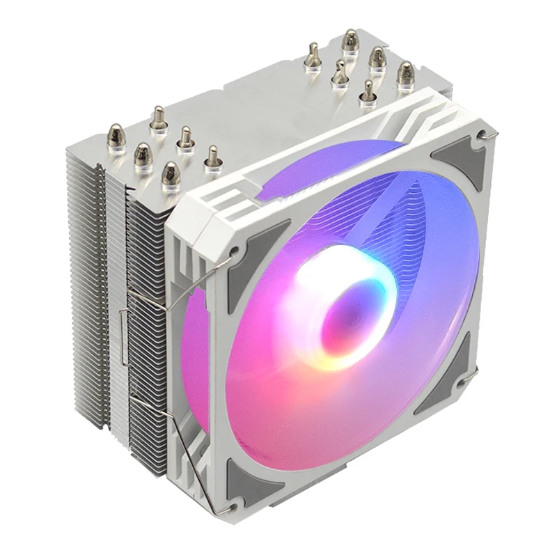 120mm 6 heatpipe ARGB CPU cooler for LGA 115X/1200/1700/1366 Ryzen 5 3400G 2600X 3600X 3600 Ryzen 7 1700 2700 2700X 3700X