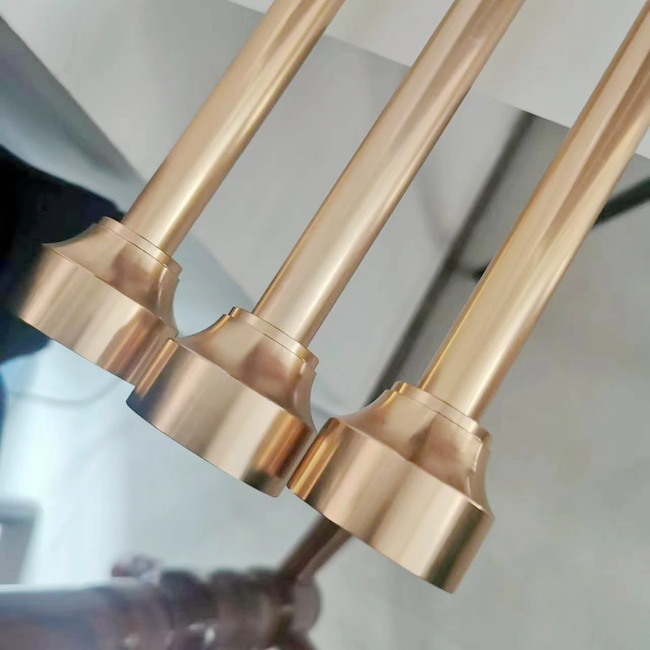 LD New Grey Aluminum Metal Stair Spindles 16 mm Bamboo Shaped Balusters For Indoor Staircase